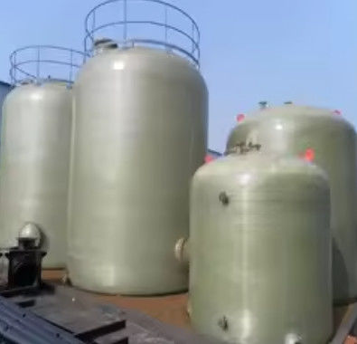 Frp Grp Tanque de almacenamiento de agua de fibra de vidrio Tanque de almacenamiento de líquido / ácido químico