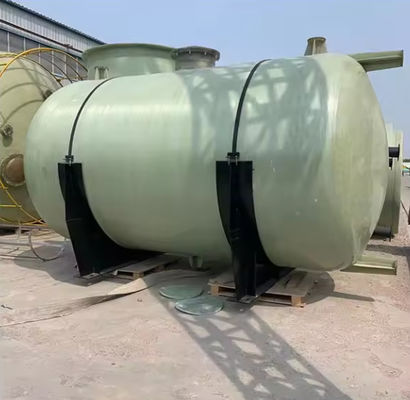 Frp Grp Tanque de almacenamiento de agua de fibra de vidrio Tanque de almacenamiento de líquido / ácido químico