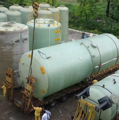 1000L Tanque horizontal de fibra de vidrio FRP para el almacenamiento de agua, aceite, gasolina, ácido y álcali