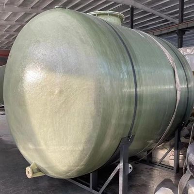 Químico Fácil de instalar FRP Tanque de almacenamiento Ambiental Tiempo de producción de 5 a 10 días