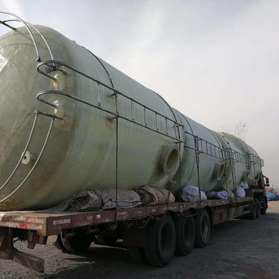 200m3 Frp Tanque de almacenamiento Medidor de nivel opcional Diámetro de entrada personalizado