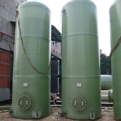 Tanques de almacenamiento de productos químicos industriales de FRP de capacidad personalizada