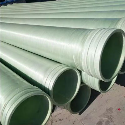 Fibra de vidrio reforzado de plástico FRP tubo redondo tubo subterráneo de arena de alta presión