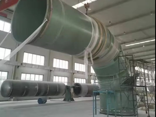 Tubo de plástico reforzado con fibra de vidrio Grp Frp de 300-2600 mm de diámetro