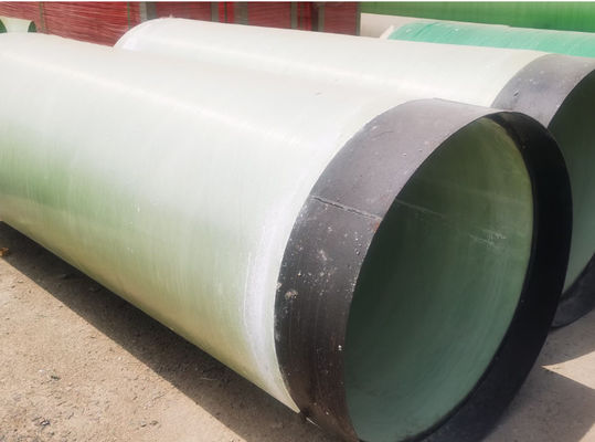 Tubo de fibra de vidrio FRP resistente al calor Tubo de conexión de fibra de vidrio para construcción subterránea