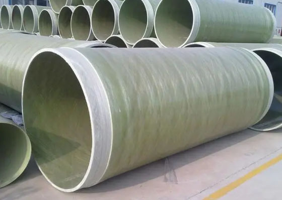 Tubo de fibra de vidrio FRP resistente al calor Tubo de conexión de fibra de vidrio para construcción subterránea