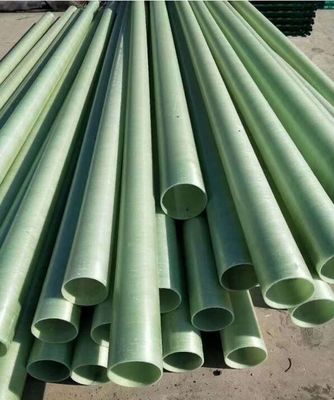 Tubo de plástico reforzado con fibra industrial de forma redonda de larga duración Tubo de fibra de vidrio FRP