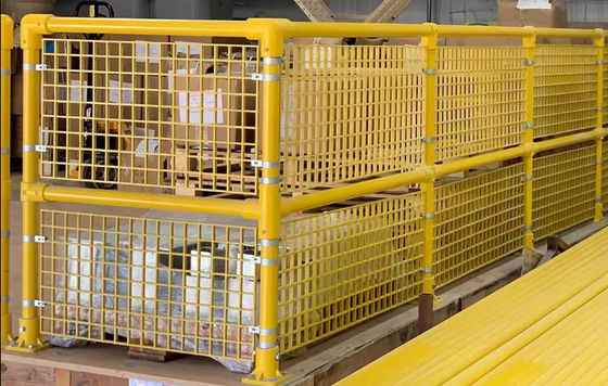 Seguridad aislamiento eléctrico GRP cerco de fibra de vidrio post industrial indeterminado