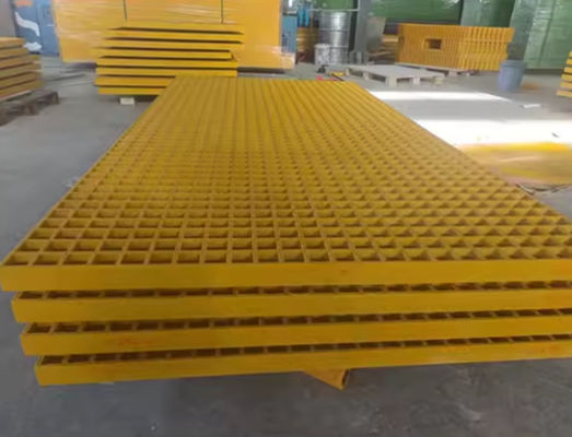 Moderno estilo Frp paneles de rejilla de fibra de vidrio de rejilla de hoja 1220x3660mm Para el lavado de coches