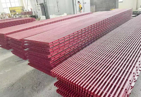 Moderno estilo Frp paneles de rejilla de fibra de vidrio de rejilla de hoja 1220x3660mm Para el lavado de coches