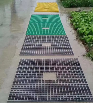 1220x3660mm Fibra de vidrio de pasarela de rejilla, FRP GRP cubierta de la rejilla de árboles de la rejilla