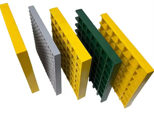 Rejillas de paisajismo GRP Rejillas moldeadas Frp 38x38mm no resbaladizas para piscina