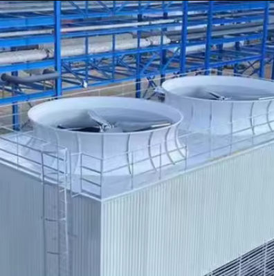 Estructura de FRP Torre de refrigeración industrial Estaca de ventiladores de FRP espesor personalizado