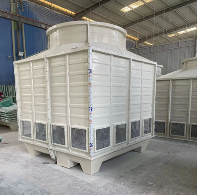 Estructura de FRP Torre de refrigeración industrial Estaca de ventiladores de FRP espesor personalizado