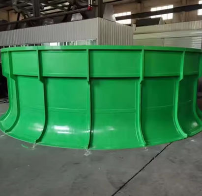 Estructura de FRP Torre de refrigeración industrial Estaca de ventiladores de FRP espesor personalizado