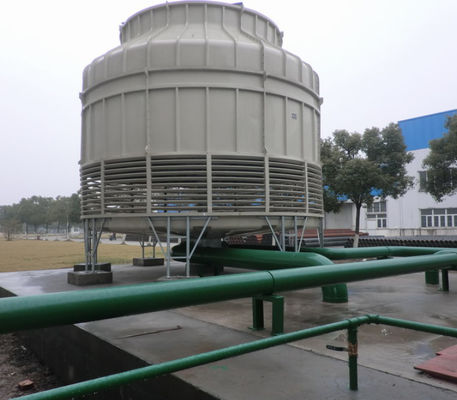 Torre de refrigeración de FRP reforzada con fibra de vidrio Tipo de contraflujo Tamaño personalizado