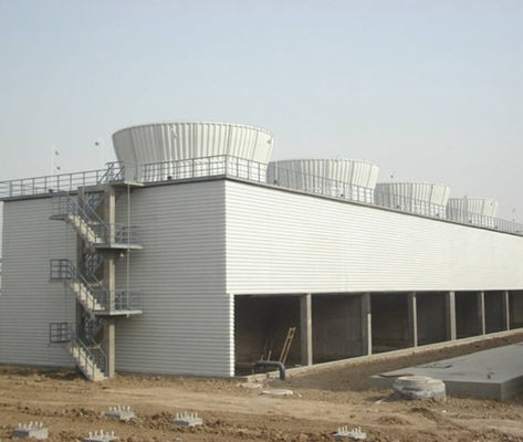 Torre de refrigeración de contraflujo Frp Cuadrado GRP Torre de refrigeración de flujo cruzado Tamaño OEM