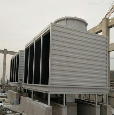 Torre de refrigeración de flujo de FRP Cuadrado Redondo GRP Cuadrado Tipo de refrigeración de flujo cruzado