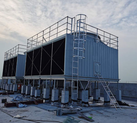 Torre de refrigeración de agua industrial FRP contraflujo y cruce de GRP 10-1000m3/h