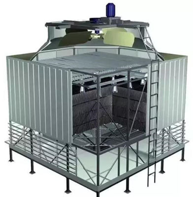 Torre de enfriamiento circular tipo FRP GRP 500-1000 toneladas Reducción rápida de la temperatura