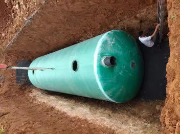 Purificación de agua FRP Tanque séptico Sistema de tratamiento de aguas residuales domésticas de tipo subterráneo