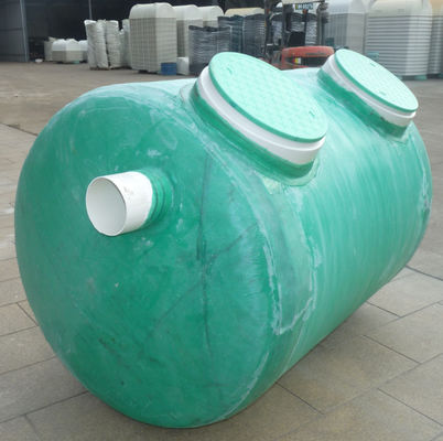 Tanque séptico de plástico reforzado con fibra Tanques sépticos de fibra de vidrio Construcción ligera