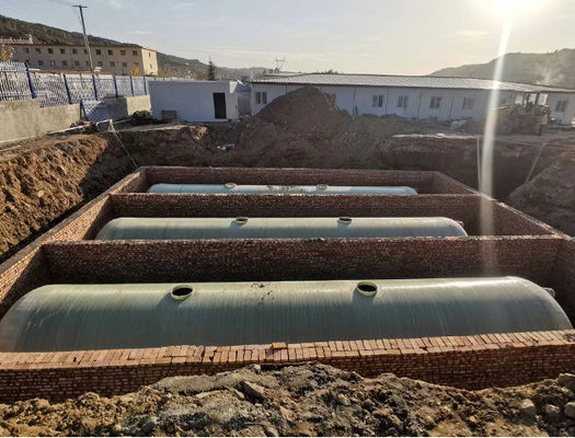 1000L FRP tanque séptico bio sin fugas tanque de aguas residuales de fibra de vidrio tratamiento de aguas residuales