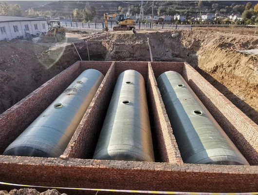 1000L FRP tanque séptico bio sin fugas tanque de aguas residuales de fibra de vidrio tratamiento de aguas residuales