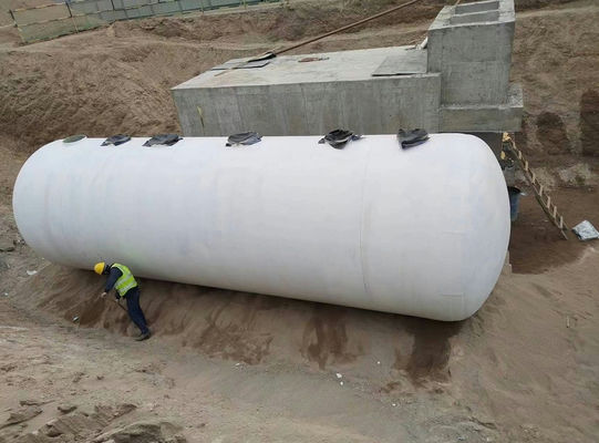 1000L FRP tanque séptico bio sin fugas tanque de aguas residuales de fibra de vidrio tratamiento de aguas residuales