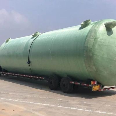 Tanque séptico de FRP resistente a ácidos medios para soluciones personalizadas de tratamiento de aguas residuales