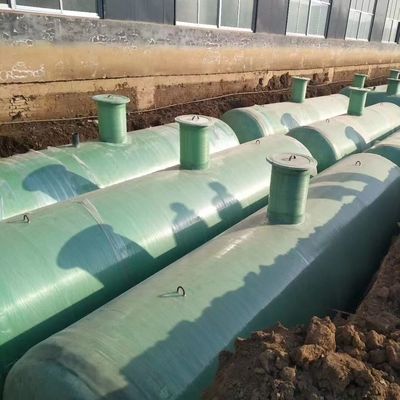 Tanque séptico de FRP de recipiente personalizado para tratamiento de aguas residuales y soluciones personalizables