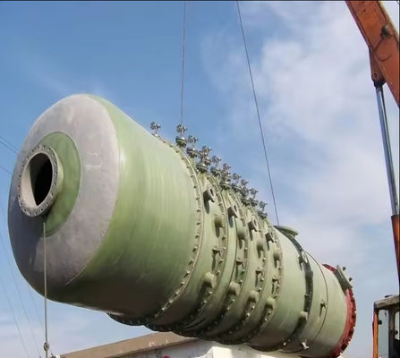 Torre de burbujas de FRP Torre de absorción de amoníaco de fibra de vidrio GRP para la industria de la contaminación