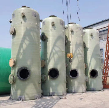 Material de FRP Purificación del aire Torre de gas de desechos industriales Torre de depuración de gas de agua GRP