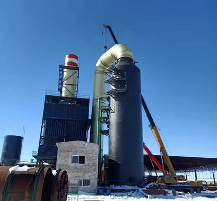 1-5 metros de diámetro torre de alta purificación de Frp, amoníaco y gas de la niebla ácida limpiadores