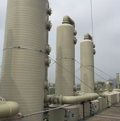 Capas de gel multicolores de purificación de FRP Torre de absorción de niebla ácida