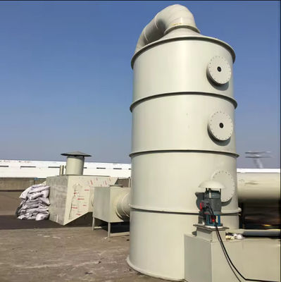 Torre de absorción de FRP personalizada Tratamiento de residuos industriales con superficie lisa