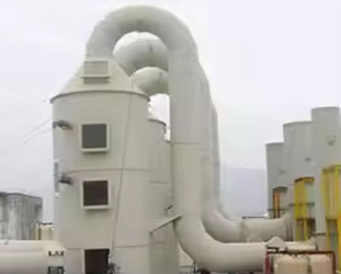 Torre de absorción de la niebla ácida / de la niebla de amoníaco con estructura cilíndrica de FRP