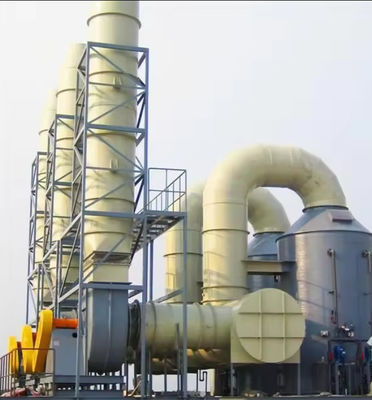 Torre de absorción de FRP industrial para el tratamiento de gases de cola y niebla ácida