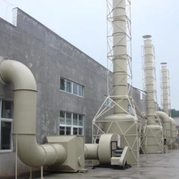 GRP de capas de gel cubiertas torre de absorción de FRP pulverización de múltiples capas para gas ácido residual