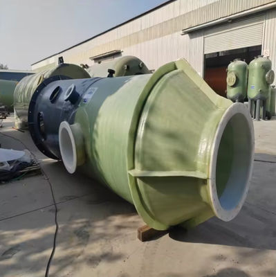 GRP de capas de gel cubiertas torre de absorción de FRP pulverización de múltiples capas para gas ácido residual