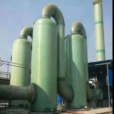 Torre de absorción de fibra de vidrio industrial GRP Frp para el tratamiento de residuos de gas ácido y purificación
