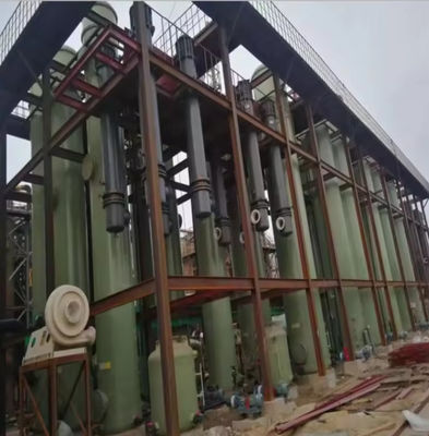 Torre de absorción de fibra de vidrio industrial GRP Frp para el tratamiento de residuos de gas ácido y purificación