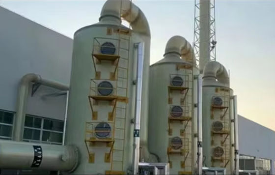 Lavadora de niebla de humo ácido Gas residual Torre de purificación de niebla ácida FRP GRP Bajo mantenimiento