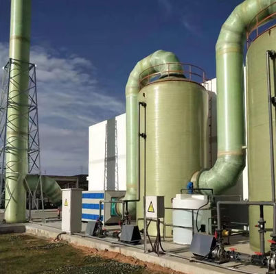 Lavadora de niebla de humo ácido Gas residual Torre de purificación de niebla ácida FRP GRP Bajo mantenimiento