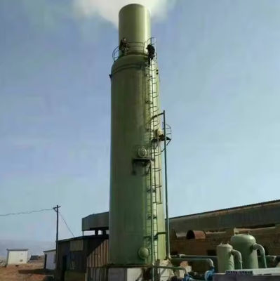 Lavadoras de So2 húmedas y secas Lavadoras de amoniaco de absorción de Frp Torre de rociado para gases de desecho