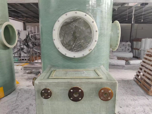 Torre de absorción de FRP de alta resistencia Torre de purificación cilíndrica para niebla ácida alcalina