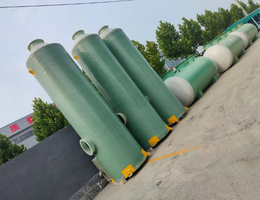 Torre de absorción de FRP de alta resistencia Torre de purificación cilíndrica para niebla ácida alcalina