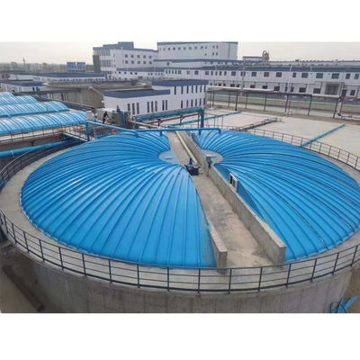 Gránulo de cubierta de GRP FRP de espesor personalizado Fibra de vidrio plana Recolección de gas de cubierta de piscina de aguas residuales