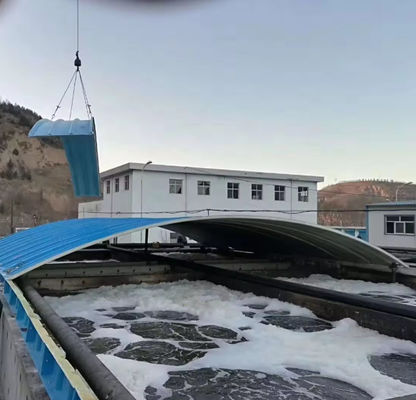 Aislamiento térmico Frp Arcada cubierta del tanque de aguas residuales Antienvejecimiento para el tanque de aguas residuales