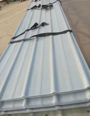 Panel de techo de FRP de materiales compuestos de GRP anticorrosión para capuchón de recogida de gas Hoja de FRP corrugada